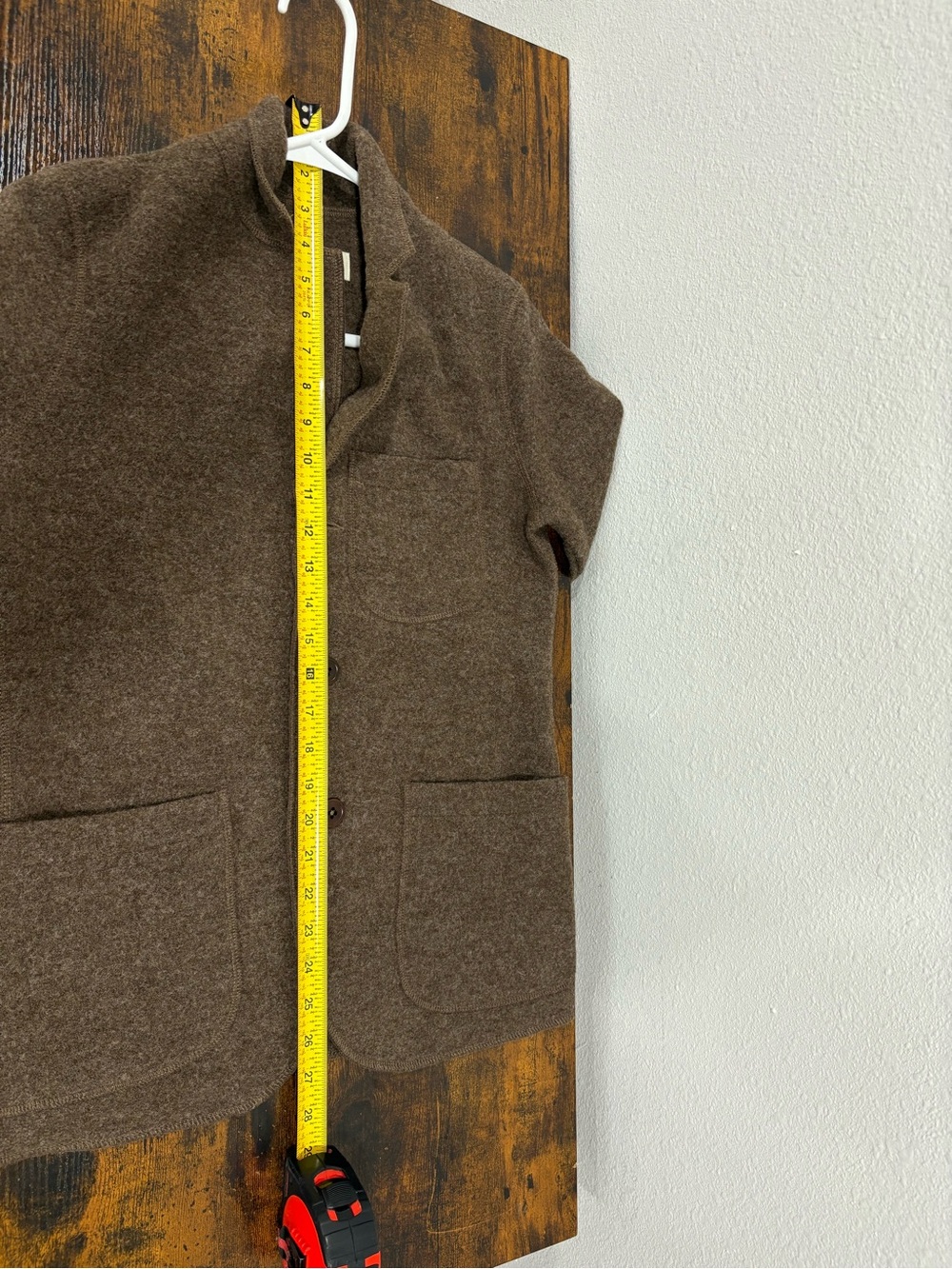 Buck Mason Women’s XXS Marled Maple Felted Wool Chore Coat Brown $268 - Picture 6 of 13